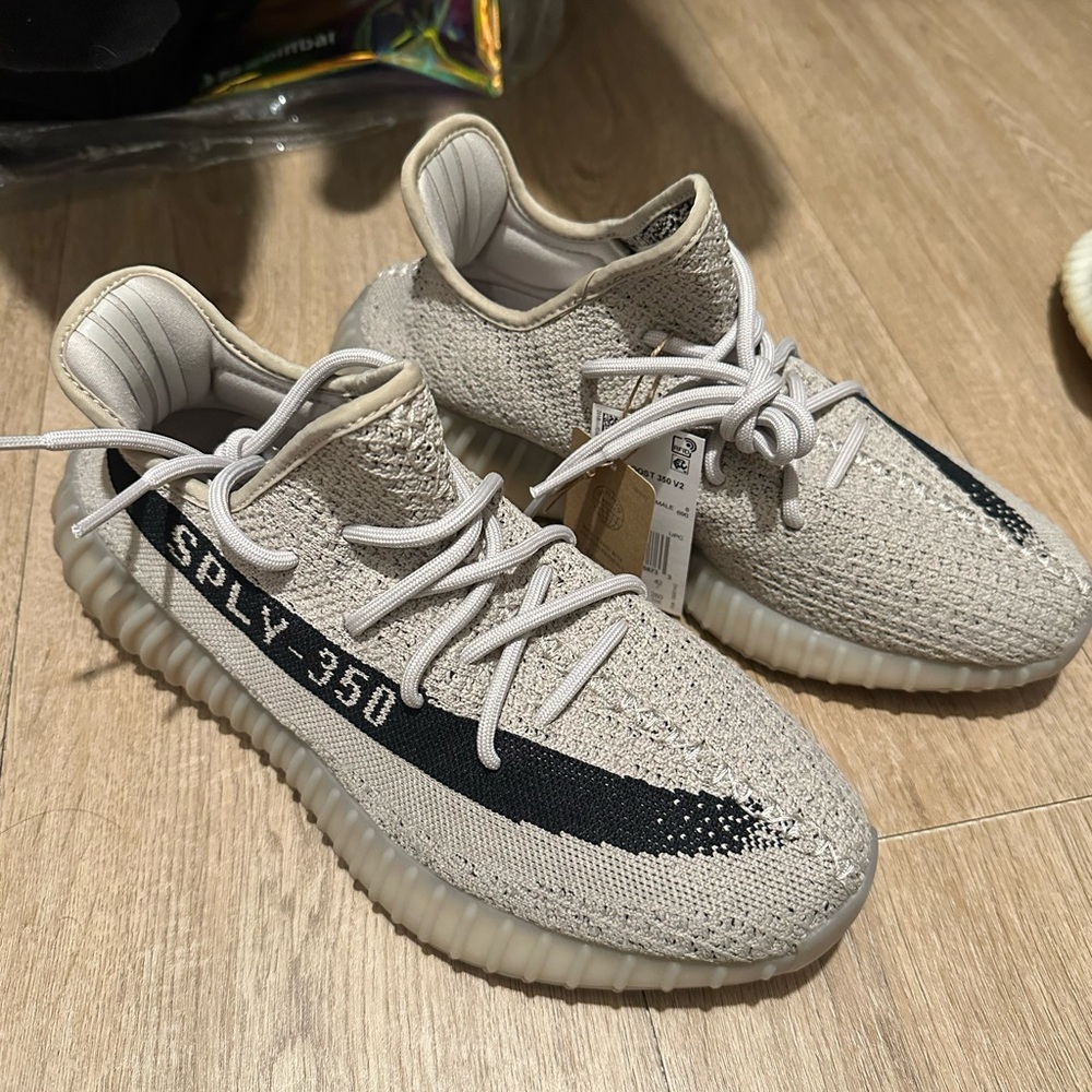 Yeezy Boost 350 in Cream and Black